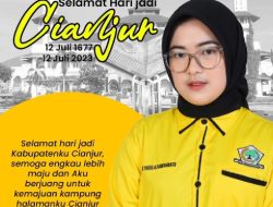Kabupaten Cianjur HUT ke 346 Tahun, Putri Nabila: Selamat dan Tetap Jadi Gerbang Marhamah