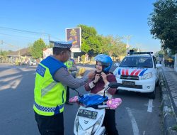 Polresta Mataram Gelar Strong Point Pagi Pada Titik Rawan