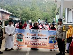 Polsek Gunungsari Berikan Pengaman Pawai 1 Muharam 1445 H