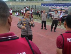 Wakapolresta Beri Pengarahan Saat TKJ semester 2 TA 2023