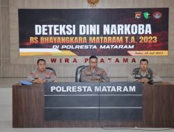 Polresta Mataram Cek Urine Terhadap Anggota Jajaran