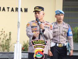 Inilah Arahan Kapolresta Mataram Saat Apel
