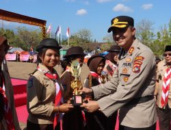 Kapolres Lombok Utara Hadiri Upacara HUT Pramuka ke-62