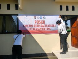 Sat Resnarkoba Polres Sumbawa Barat, Launching Posko Kampung Bebas Narkoba