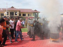 Jelang Pemilu 2024, Polres Batu Bara Gelar Simulasi Sispamkota