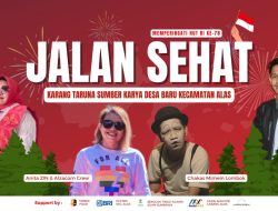Diperkirakan Ribuan Orang Akan Ikut Jalan Sehat Karang Taruna Sumber Karya Desa Baru