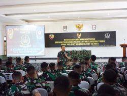 Pembekalan Intelter Kepada personel Satgas Pamtas RI-RDTL Yonif 742/SWY