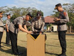 Polres Lombok Utara Gelar Apel Serah Terima Jabatan 8 PJU Jajarannya