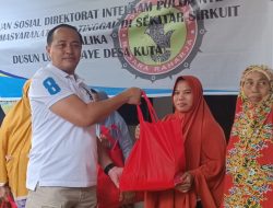 Direktorat Intelkam Polda NTB Bagikan Paket Sembako