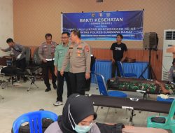 Peringati Hari Jadi, Satlantas Polres Sumbawa Barat Gelar Baksos dan Donor Darah