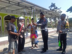 Jelang Hut Lalu-lintas Satlantas Polres Loteng Laksanakan Bhakti Sosial