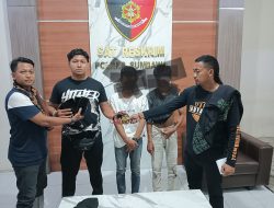 Polisi Amankan 2 Orang Genk Motor  Lantaran Kedapatan  Bawa  Ketapel Panah