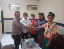 Kapolsek Mediasi Permasalahan Manajemen Obyek Wisata Taman Narmada