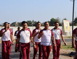 Jaga Kebugaran dan Kesehatan Tubuh, Polres Sumbawa Gelar Olahraga Bersama