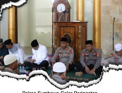 Polres Sumbawa Peringati Maulid Nabi 1445 H Diiringi Santunan Anak Yatim Piatu