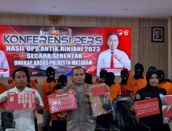 Polresta Mataram Gelar Hasil Ops Antik  2023