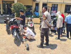 Polsek Alas Razia Pelajar Gunakan Knalpot Racing