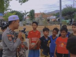 Bripda Rodho Ramadani Ajarkan Hafalan AL-Quran Kepada Anak-anak