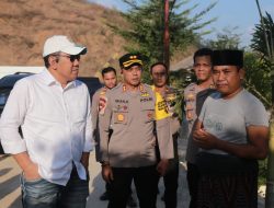 Kapolres Dampingi Kapolda Cek  TKP Pembakaran Lahan di  Mandalika