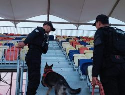 Anjing Pelacak K9 Polda NTB streilisasi Sirkuit MotoGP Mandalika