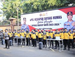 Jelang Pemilu 2024, Humas Polri Gelar Pasukan Kesiapan Satgas Humas Dalam Pengamanan
