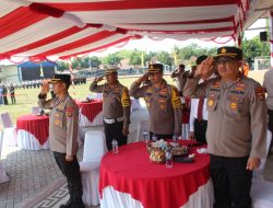 Wakapolresta Mataram Hadir Apel Pisah Sambut Kapolda NTB