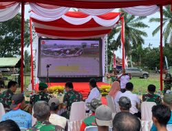 Melalui Video Conference Kapolres Langkat Hadiri Peninjauan Lahan Pertanian Oleh Wakil Presiden RI