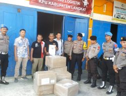 Cipta Kondisi, Polres Langkat Laksanakan Giat Patroli Dialogis ke Gedung KPU dan Bawaslu Langkat Jelang Pemilu 2024