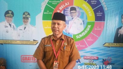 Dukcapil Sumbawa Rekam 10 Ribu Pemilih Pemula, Jaya : Tim Jemput Bola