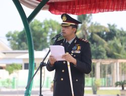 Kapolres Lombok Utara Pimpin Apel Peringati Hari Pahlawan