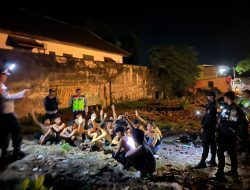 KRYD, Polsek Sumbawa Amankan Sejumlah Remaja Sedang Pesta Miras