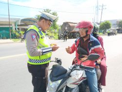Sat Lantas Polres Langkat Laksanakan Razia Pajak Kenderaan Bermotor