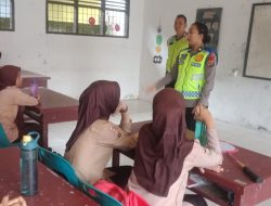 Police Goes to School Satlantas Polres Langkat Ajak Pelajar Tertib Lalu Lintas