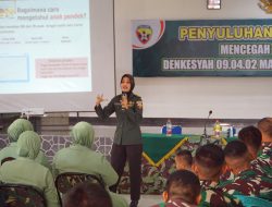 Denkesyah Mataram Bekerjasama Dengan Yonif 742/SWY Sosialisasi Kesehatan Pencegahan Stunting
