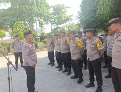 Polsek Mataram Apel Anev Tingkatkan Koordinasi Jelang Pemilu 2024