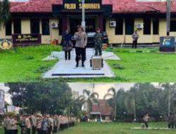 Polsek Sandubaya Apel Tiga Pilar Sukseskan Pemilu 2024
