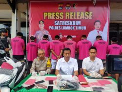 Sat Reskrim Polres Lotim Tangkap 6 Pelaku Curanmor