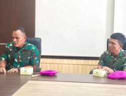 Baru Dilantik, Danyonif Marinir 8 Perkenalkan Diri ke Plt Bupati Langkat