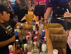 Polisi Amankan Miras Saat Razia Pekat Jelang Nataru
