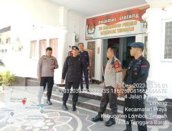Polres Loteng Jaga Keamanan  Penyelengara Pemilu & Logistik