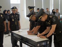 Kakanwil Kemenkumham NTB Lantik Tiga Pejabat Adminitrasi