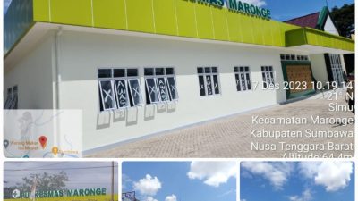 Serap Anggaran 2,5 Milyar, PPK Mastar: Rehab Puskesmas Maronge Tuntas
