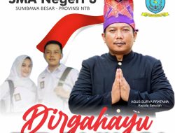 Keluarga Besar SMAN 3 Sumbawa Mengucapkan Dirgahayu Provinsi NTB Ke 63
