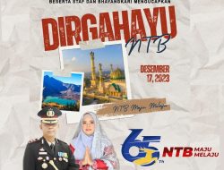 Kapolres Sumbawa berserta Staf dan Bhayangkari Mengucapkan Dirgahayu Provinsi NTB ke 65