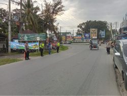 Kabag SDM Polres Langkat Cek Pos Pelayanan Ops Lilin Toba – 2023