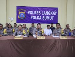 Press Release Akhir Tahun 2023 Polres Langkat