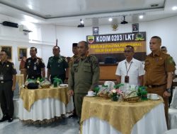 Pemkab Langkat Hadiri Komsos di Kodim 0203/LKT