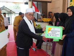 Ikut Pendistribusian Triwulan 1 Baznas Langkat, Syah Afandin Zakatkan Rp 50 Juta
