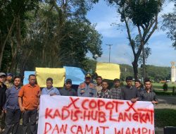 Forpeda Gelar Aksi Damai di Depan Kantor Bupati Langkat