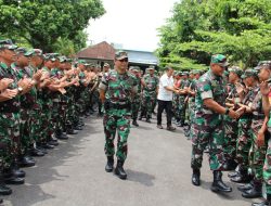 Kunjungi Makodim Loteng, Danrem 162/WB Tekankan Netralitas TNI Kepada Seluruh Prajurit